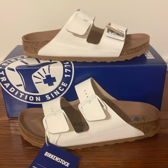 Birkenstock Shoes - Birkenstock Arizona BS white US 7
